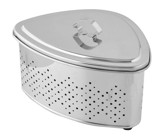 タケコシ 抗菌ステンレス 蓋付三角コーナー CK-114 1個(ご注文単位1個)【直送品】