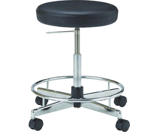 トラスコ中山 導電作業チェア　背もたれなし　黒　ECC-1-BK 1脚（ご注文単位1脚）【直送品】