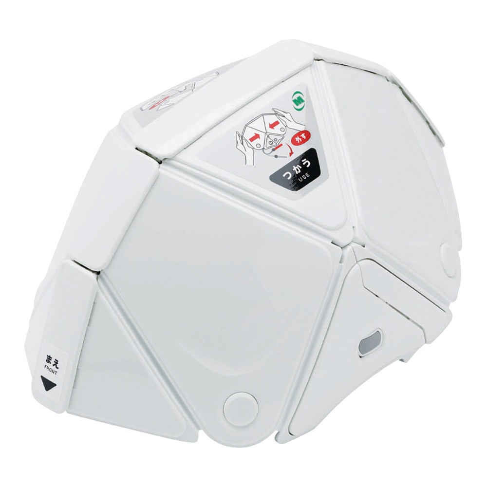 アズワン 折りたたみ防災ヘルメット フラットメット2 ホワイト TSC-10N-Flatmet2 1個(ご注文単位1個)【直送品】