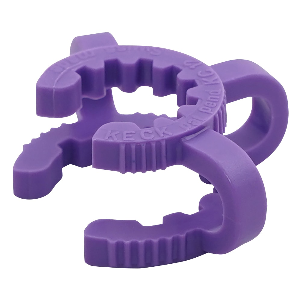 アズワン ケッククリップ・テーパージョイント用 バイオレット 適合スリ部上径:12mm 1袋(10個入) KC12 1袋(ご注文単位1袋)【直送品】