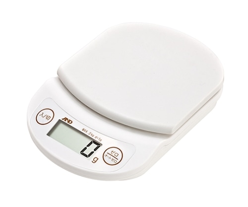 エー・アンド・デイ デジタルホームスケール 2000g ホワイト UH3302-W 1個(ご注文単位1個)【直送品】
