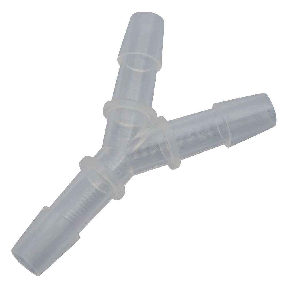 アズワン チューブコネクター(軟質チューブ用) Y型同径 ID4.8-6.4 1袋(10個入) EBYC64 1袋(ご注文単位1袋)【直送品】