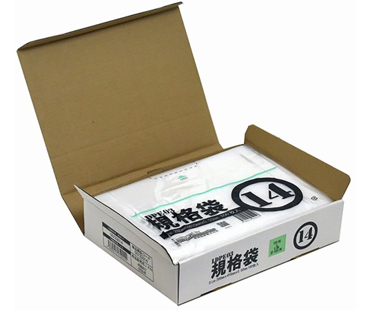 紺屋商事 小箱売:PE規格ポリ袋 03透明 14号 100枚×5冊入 00723014 1箱(ご注文単位1箱)【直送品】