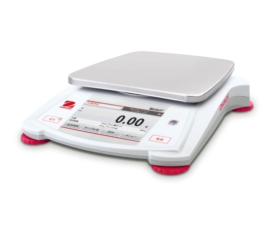 オーハウス ポータブル天びん スカウトシリーズ(フルカラータッチスクリーン搭載モデル)2200g/0.01g STX2202JP 1個(ご注文単位1個)【直送品】