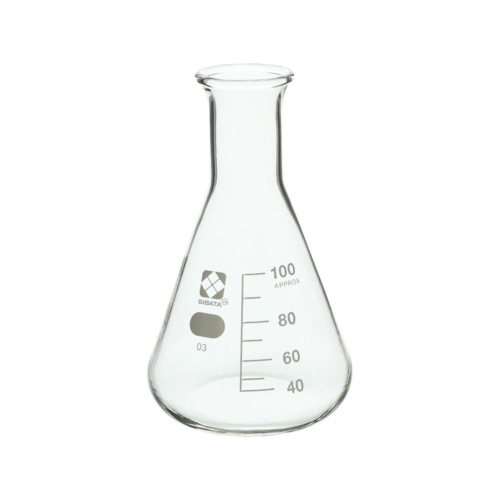 柴田科学 三角フラスコ 100mL 1本入 010530-100A 1本(ご注文単位1本)【直送品】