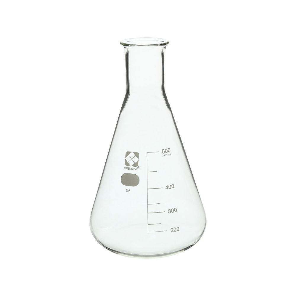 柴田科学 三角フラスコ 500mL 1本入 010530-500A 1本(ご注文単位1本)【直送品】