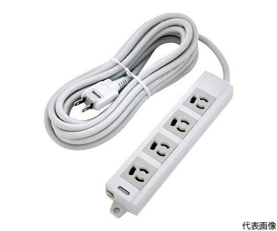 トラスコ中山 電源タップ 3P抜け止め4個口 3M アース/マグネット付 TOT3N-403 1個(ご注文単位1個)【直送品】