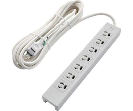 トラスコ中山 電源タップ 3P抜け止め7個口 3M アース/マグネット付 TOT3N-703 1個(ご注文単位1個)【直送品】