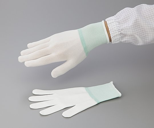 アズピュア（アズワン） アズピュアインナー手袋　(オーバーロックタイプ)　ナイロン製　M　10双入　 1袋（ご注文単位1袋）【直送品】