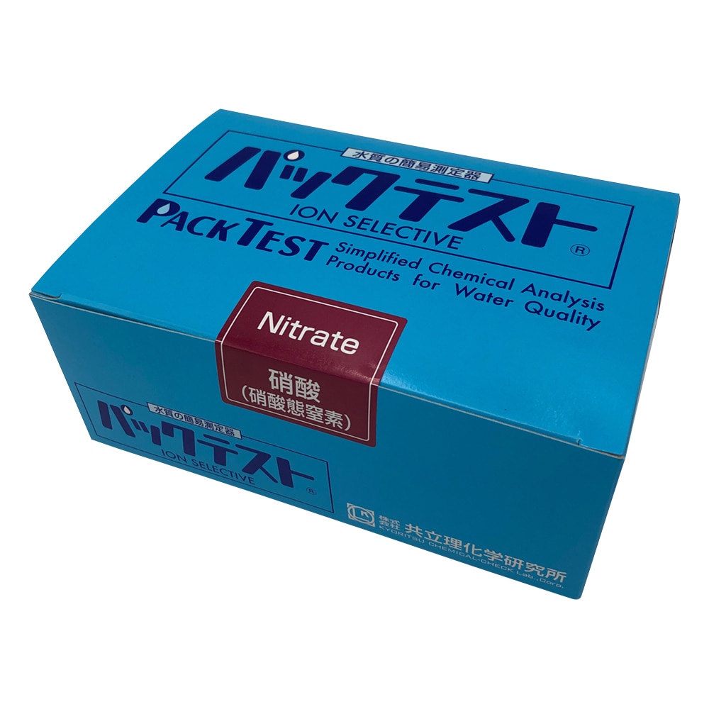 共立理化学研究所 パックテストR (簡易水質検査器具) 硝酸・硝酸態窒素 1箱(5本×10袋入) WAK-NO3 1箱(ご注文単位1箱)【直送品】
