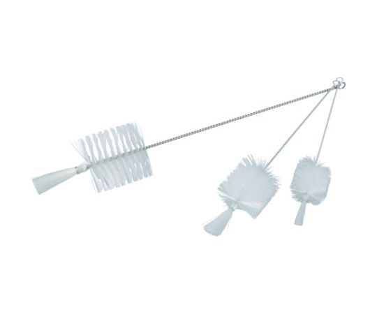 トラスコ中山 理化学ブラシ 瓶洗い用 ナイロン毛 ステンレス柄1号 TBP-S1N 1本(ご注文単位1本)【直送品】