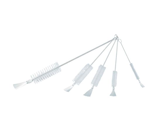 トラスコ中山 理化学ブラシ 注射器用 ナイロン毛 ステンレス柄10cc用 TBS-S10N 1本(ご注文単位1本)【直送品】