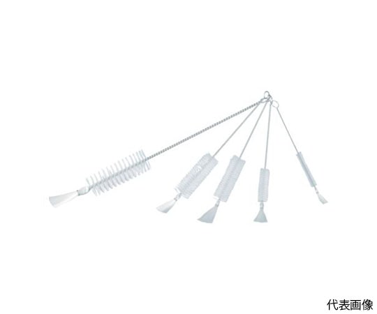 トラスコ中山 理化学ブラシ 注射器用 ナイロン毛 ステンレス柄2cc用 TBS-S2N 1本(ご注文単位1本)【直送品】