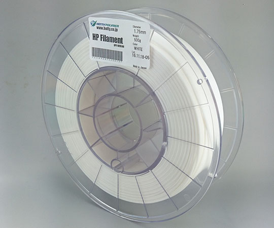 ホッティーポリマー 3Dプリンター用　HPフィラメント　スーパーフレキシブルタイプ　500g　ホワイト　HPF-WH500 1巻（ご注文単位1巻）【直送品】