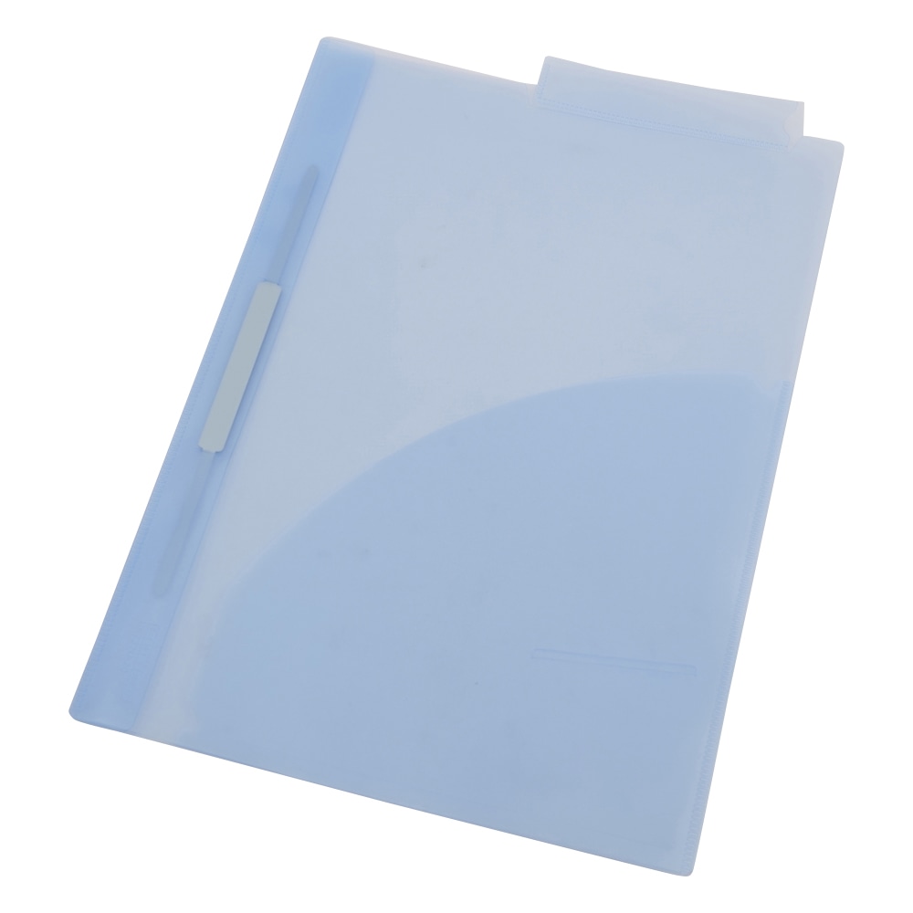 LIHITLAB カラーカルテフォルダー クリスタルブルー 1箱(50枚入) HK732U-20 1箱(ご注文単位1箱)【直送品】