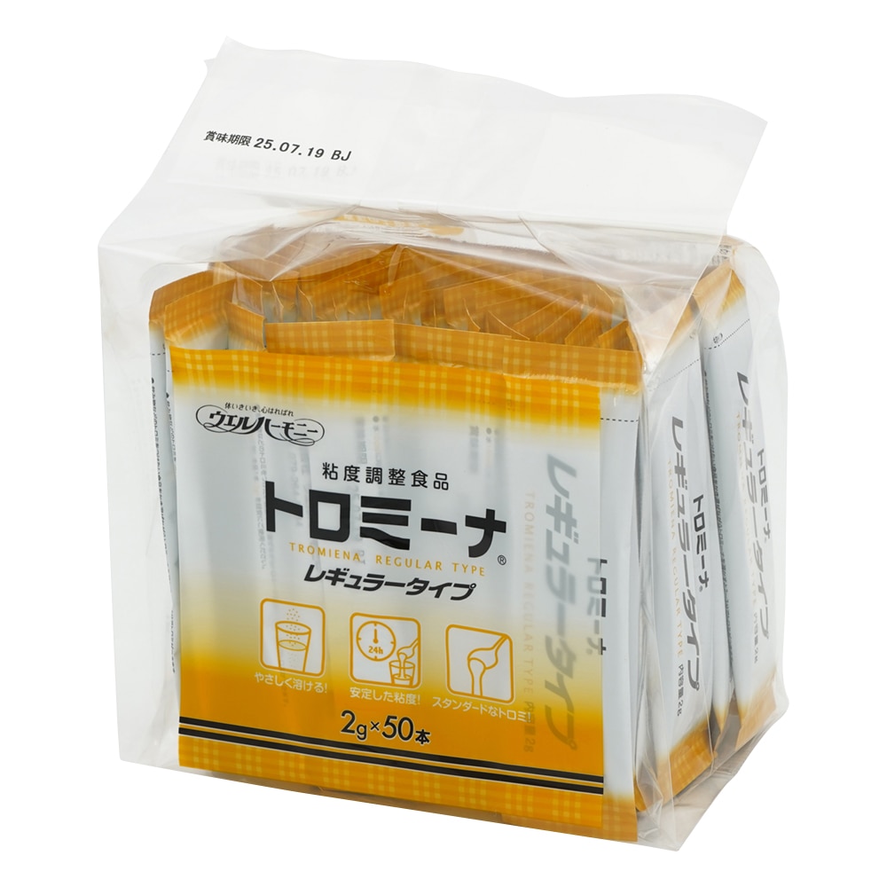 ウエルハーモニー 嚥下補助食品トロミーナ (粘度調整食品) レギュラータイプ (2g×50本入)×10袋入 1箱※軽(ご注文単位1箱)【直送品】