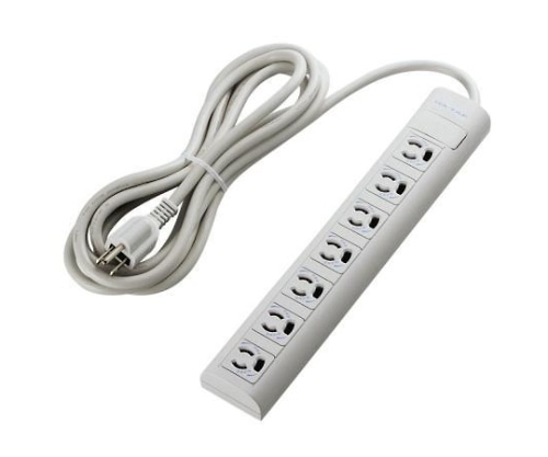 エレコム RoHs指令対応OAタップ 3P 7個口 マグネット 抜け止め 簡易 3m T-ECOY053NDA 1パック(ご注文単位1パック)【直送品】