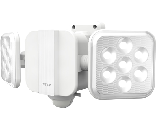 ムサシ 5W×2灯 フリーアーム式 LEDソーラーセンサーライト S-220L 1台(ご注文単位1台)【直送品】