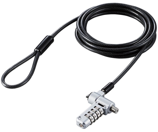 エレコム セキュリティワイヤーロック ダイヤルシリンダー錠 マルチ用 ESL-404 1個(ご注文単位1個)【直送品】