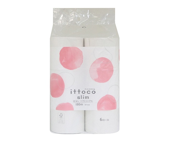 イトマン イットコ芯なしスリム180mシングル 6ロール 10180014 1パック(ご注文単位1パック)【直送品】