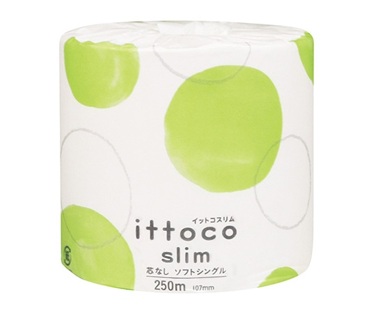 イトマン イットコ芯なしスリム250mシングル 個包装 10250009 1ロール(ご注文単位1ロール)【直送品】