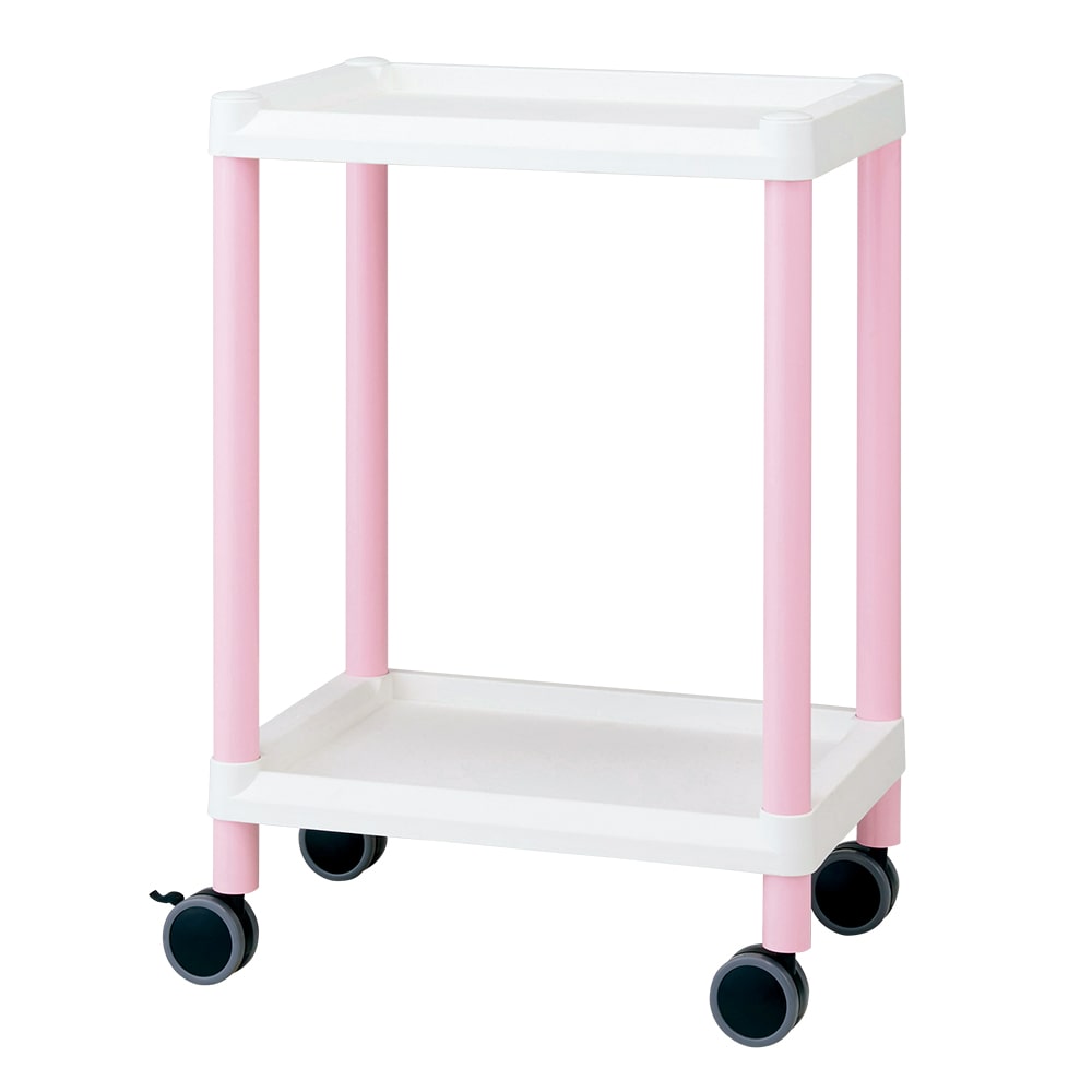 ナビス（アズワン） モバイルイージーカート　2段　540×370×770 ピンク　ME11A 1個（ご注文単位1個）【直送品】