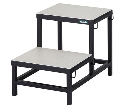 ナビス(アズワン) 連結式オペ踏み台(スチール製) 411×586×442 1台(ご注文単位1台)【直送品】