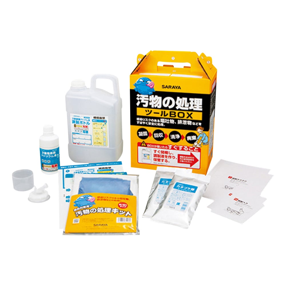 サラヤ 汚物の処理ツールボックス 65131 1セット(ご注文単位1セット)【直送品】