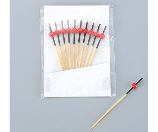 神堂 竹製　南天串9cm　赤/黒（10本入）06168　6949300 1セット（ご注文単位1セット）【直送品】