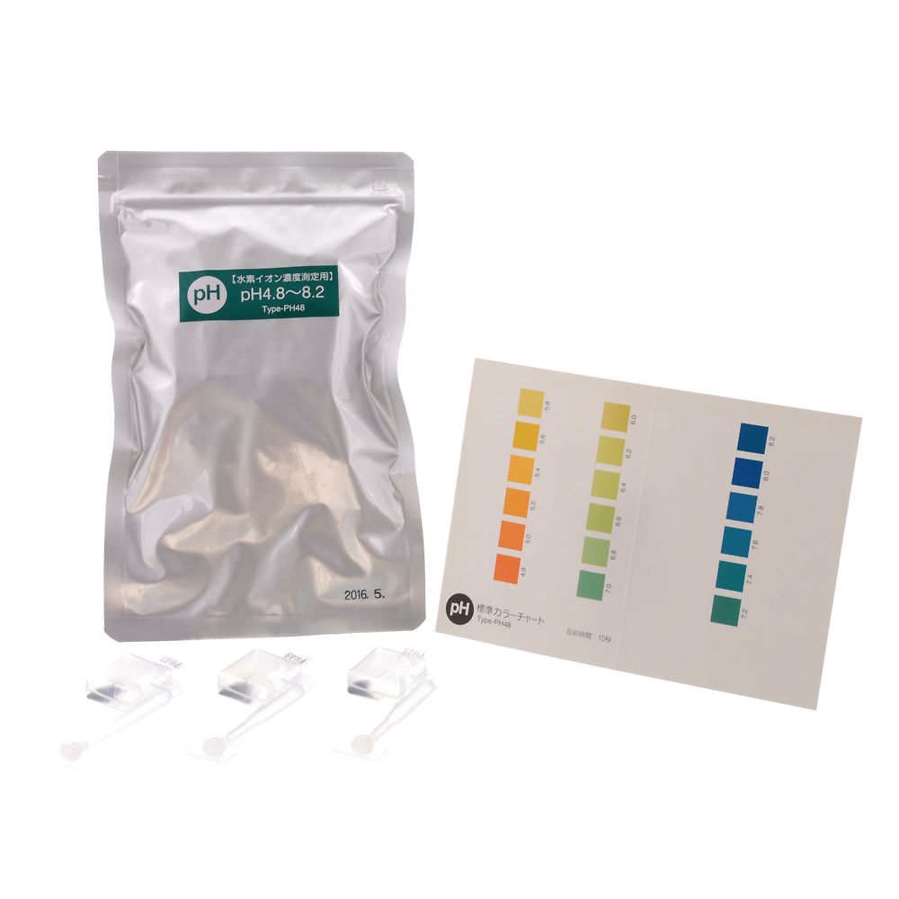 柴田科学 簡易水質検査キット(シンプルパック(R)) pH4.8~8.2 1箱(48個入) 080520-305 1箱(ご注文単位1箱)【直送品】