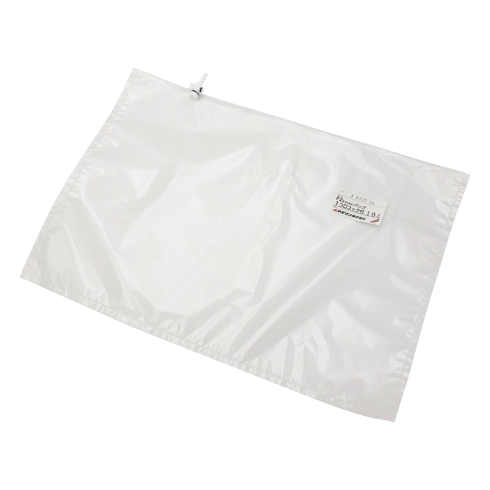 アズワン サンプリングバッグ(2フッ化) 1口コック 10L 1枚(ご注文単位1枚)【直送品】