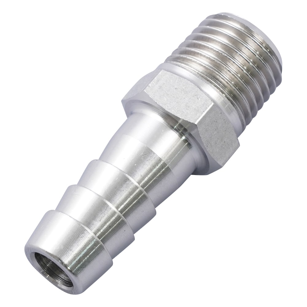 アズワン 六角ホースニップル(ステンレス製) 1/4PT-10.5 1個(ご注文単位1個)【直送品】