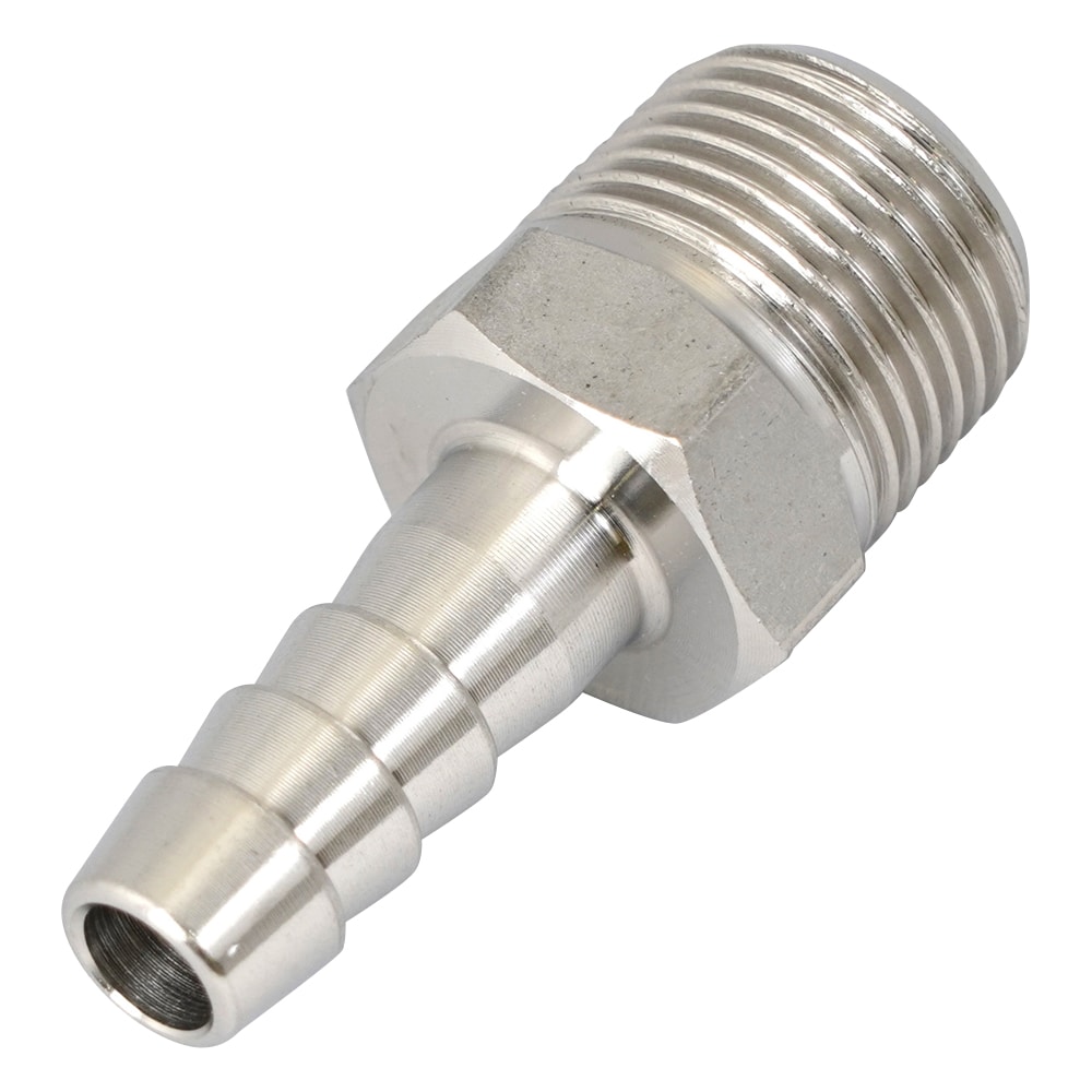 アズワン 六角ホースニップル(ステンレス製) 3/8PT-9 1個(ご注文単位1個)【直送品】