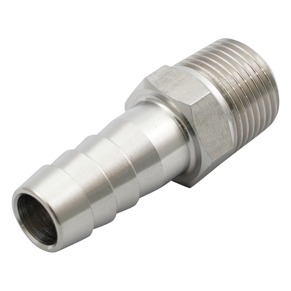 アズワン 六角ホースニップル(ステンレス製) 3/8PT-12.7 1個(ご注文単位1個)【直送品】