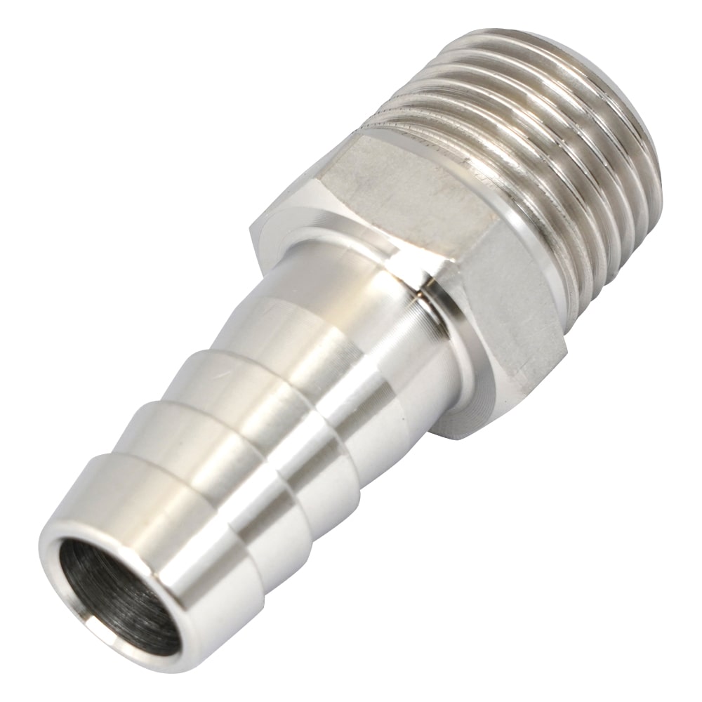 アズワン 六角ホースニップル(ステンレス製) 1/2PT-16 1個(ご注文単位1個)【直送品】