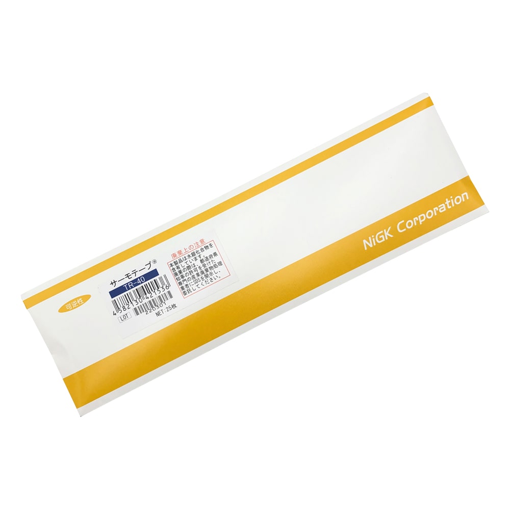 日油技研工業 サーモテープ(R)TRシリーズ(可逆性) 1箱(25枚入) TR-40 1箱(ご注文単位1箱)【直送品】