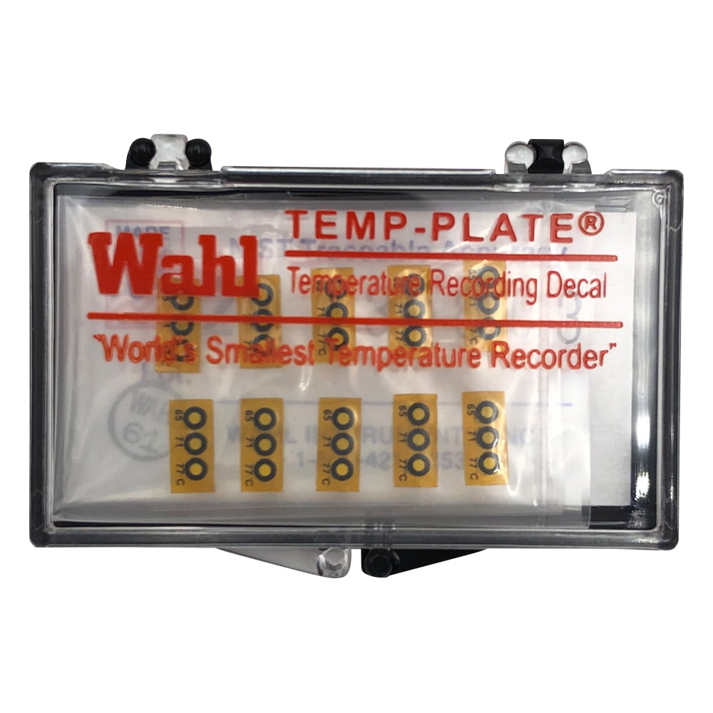 Wahl instruments テンプ・プレート(不可逆性) 3点表示 1箱(10枚入) 430V-065 1箱(ご注文単位1箱)【直送品】