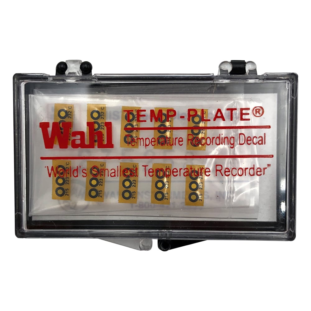 Wahl instruments テンプ・プレート(不可逆性) 3点表示 1箱(10枚入) 430V-215 1箱(ご注文単位1箱)【直送品】