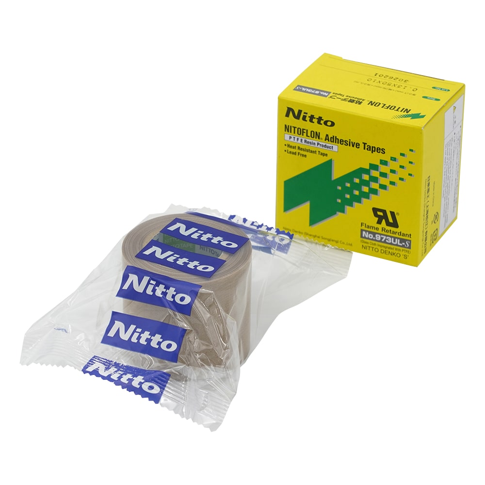 日東電工 ニトフロン(R)ガラス粘着テープ 973UL-S 0.13×50mm×10m 1巻(ご注文単位1巻)【直送品】