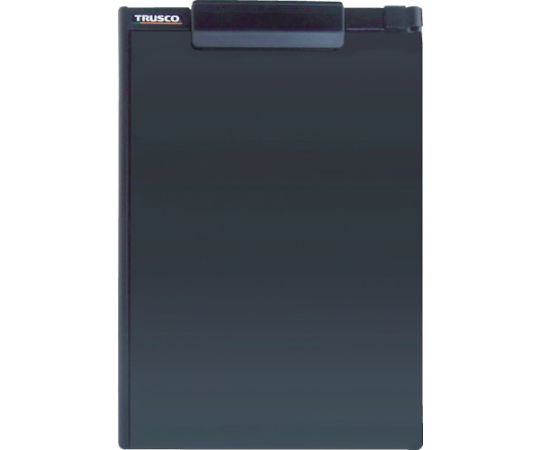 トラスコ中山 ペンホルダー付クリップボード A4縦 黒 TCB-A4E-BK 1枚(ご注文単位1枚)【直送品】