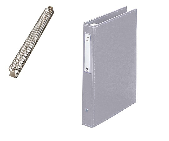 LIHITLAB カルテブック(スタンダード) 30穴タイプ シルバー HB438-6 1冊(ご注文単位1冊)【直送品】