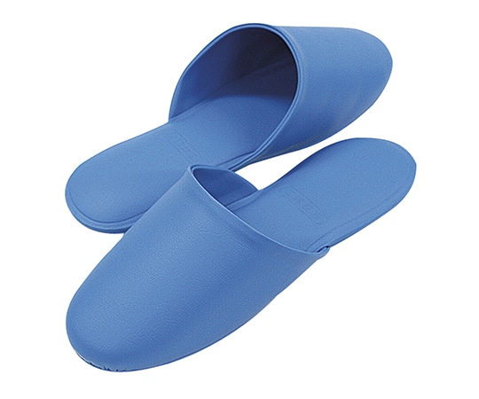 アズワン スリッパ（抗菌ノーブル）　ブルー（徳用）　1袋（6足入）　 1袋（ご注文単位1袋）【直送品】