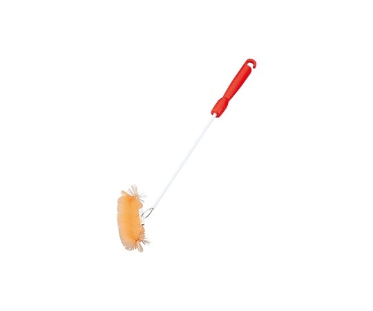 アズワン 自在尿器ブラシ オレンジ 1本(ご注文単位1本)【直送品】