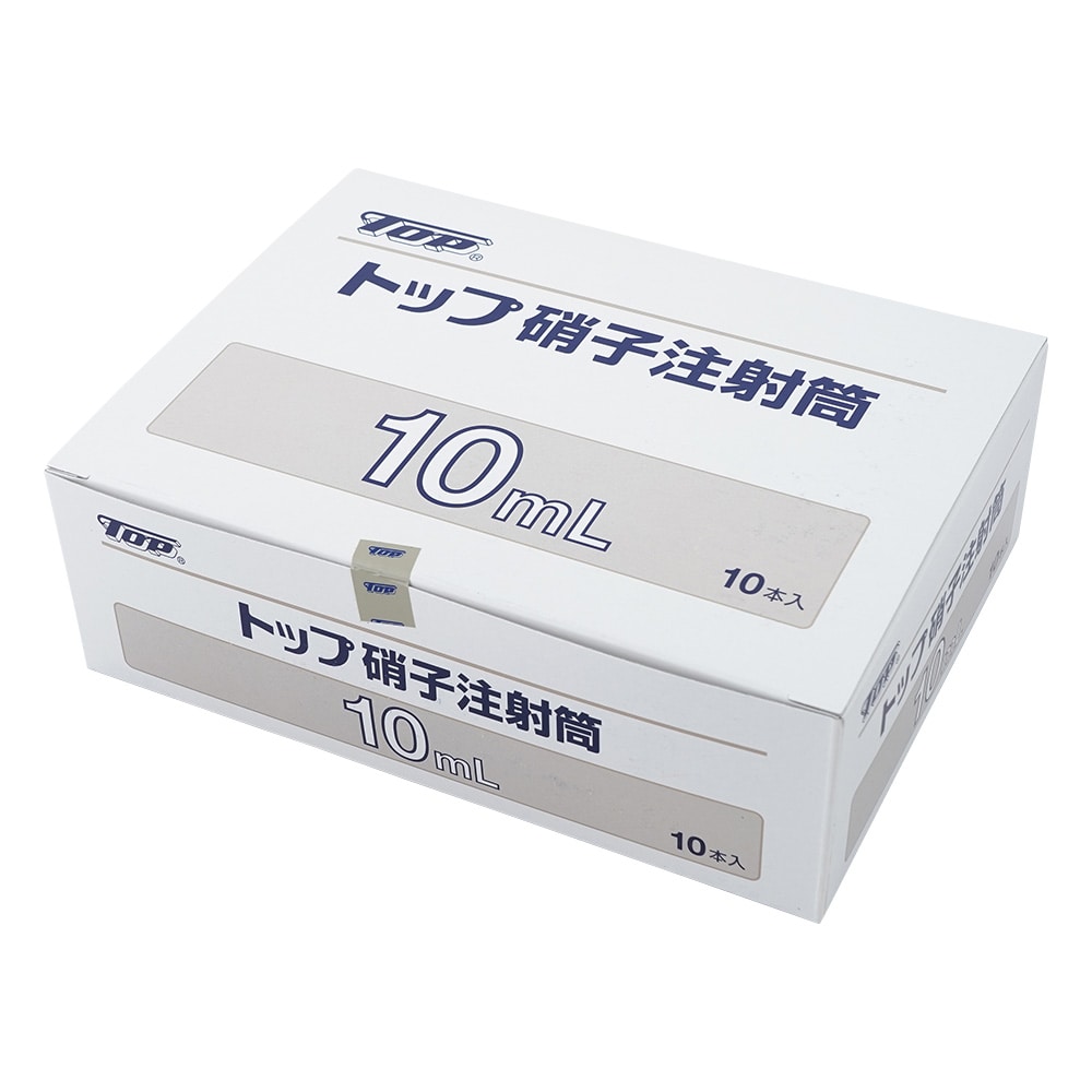 トップ 硝子注射筒 ルアー・ガラス先 外筒 10mL 1箱(10本入) 00208 1箱(ご注文単位1箱)【直送品】