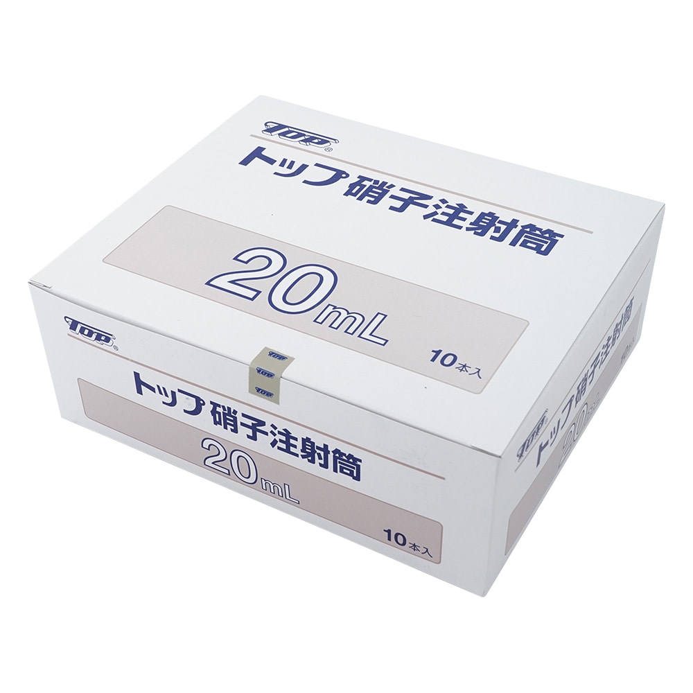トップ 硝子注射筒 ルアー・ガラス先 外筒 20mL 1箱(10本入) 00209 1箱(ご注文単位1箱)【直送品】