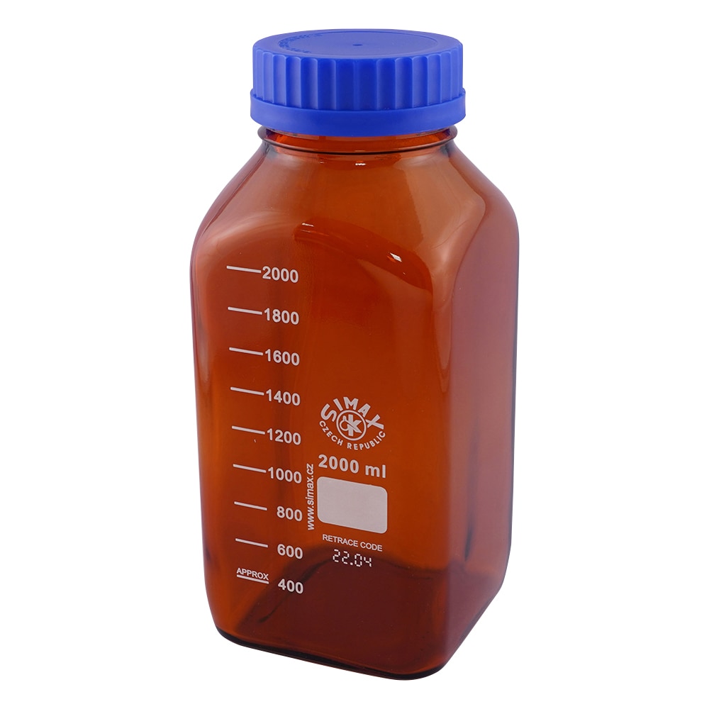 SIMAX 広口メディウム瓶 遮光 2000mL 2080M/H2000 1個(ご注文単位1個)【直送品】