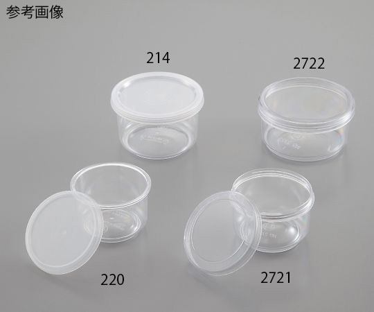 アズワン 丸型PS容器 425mL 24個入 209 1箱(ご注文単位1箱)【直送品】