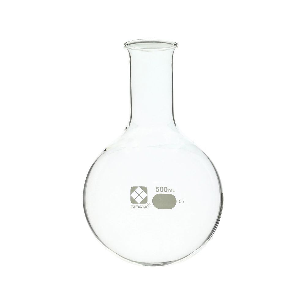 柴田科学 丸底フラスコ 500mL 1本入 010500-500A 1本(ご注文単位1本)【直送品】