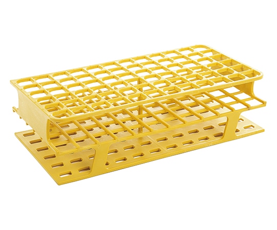 アズワン 一体成型試験管立て 黄 16φmm HS120206 1個(ご注文単位1個)【直送品】