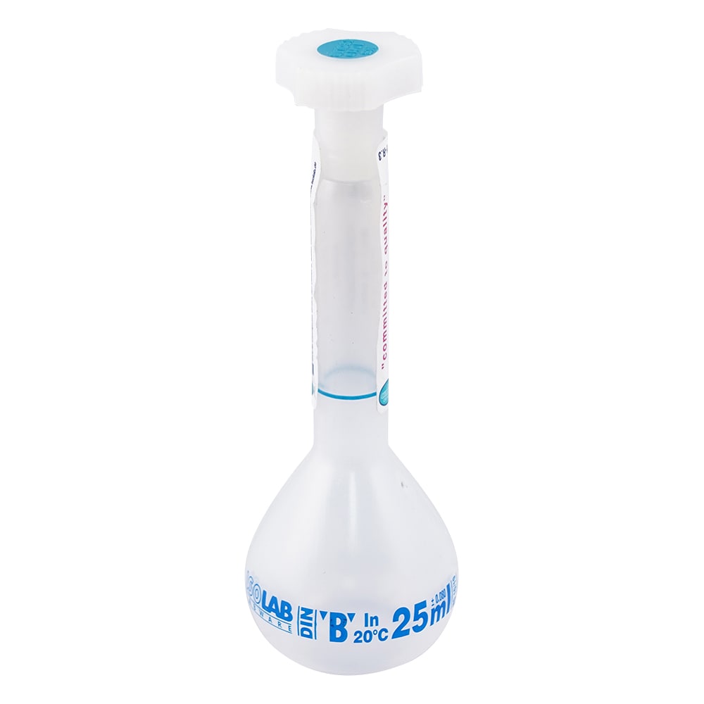 アズワン PP製メスフラスコ　25mL　PPMS-25　014.03.025 1個（ご注文単位1個）【直送品】